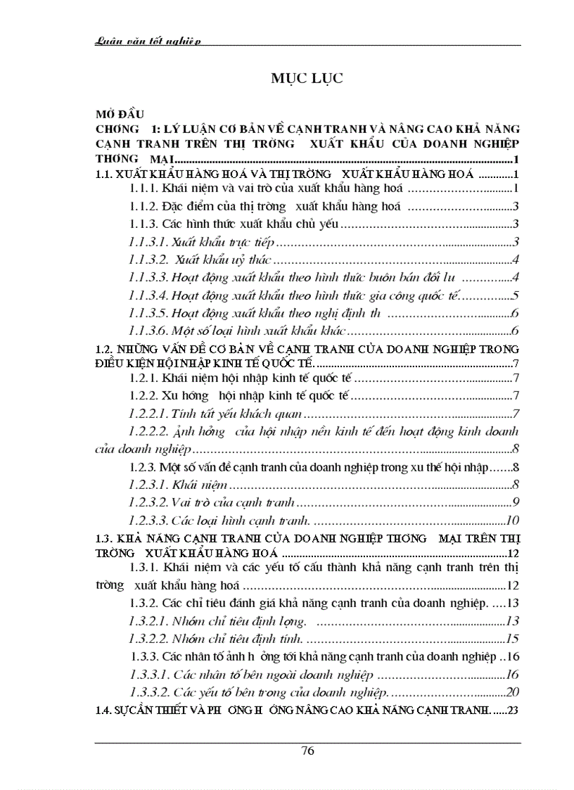 image for page Cạnh tranh và nâng cao năng lực cạnh tranh trên thị trường XK của doanh nghiệp thương mại