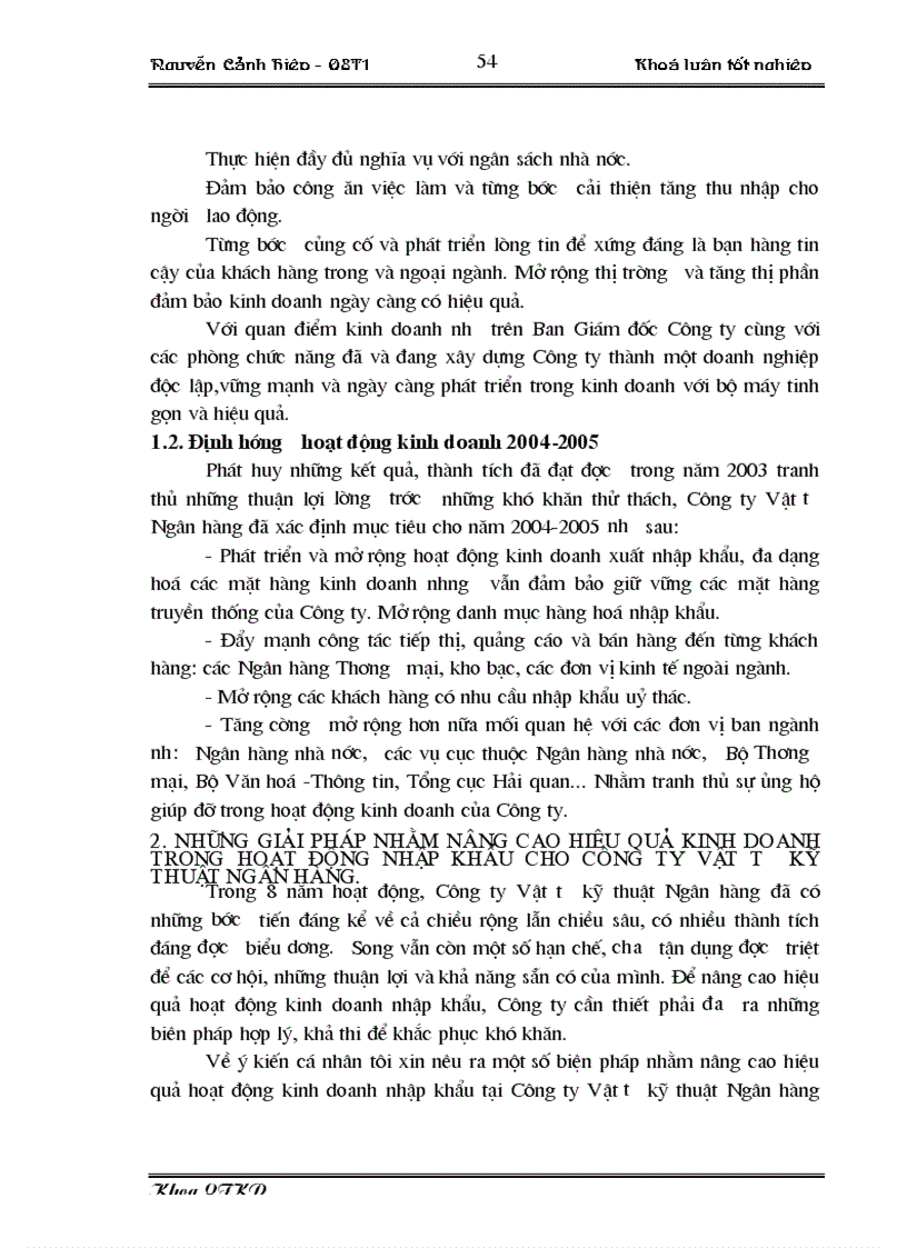 image for page Một số giải pháp nhằm nâng cao hiệu quả kinh doanh trong hoạt động nhập khẩu tại Công ty Vật tư kỹ thuật Ngân hàng