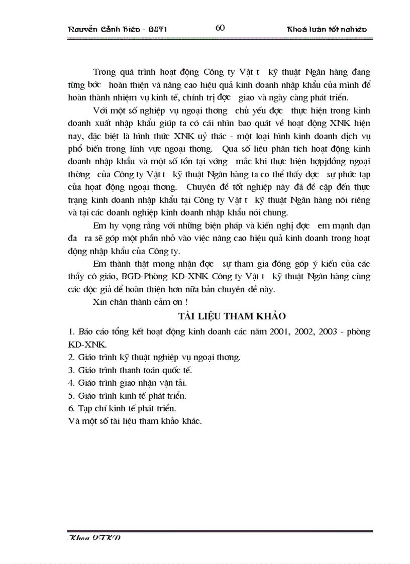 image for page Một số giải pháp nhằm nâng cao hiệu quả kinh doanh trong hoạt động nhập khẩu tại Công ty Vật tư kỹ thuật Ngân hàng