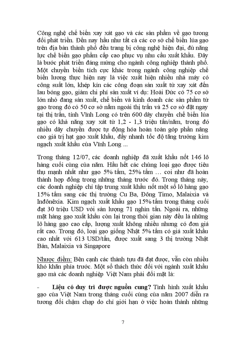 image for page Công nghệ chế biến gạo xuất khẩu