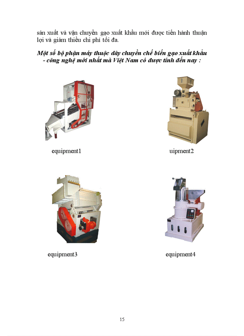 image for page Công nghệ chế biến gạo xuất khẩu