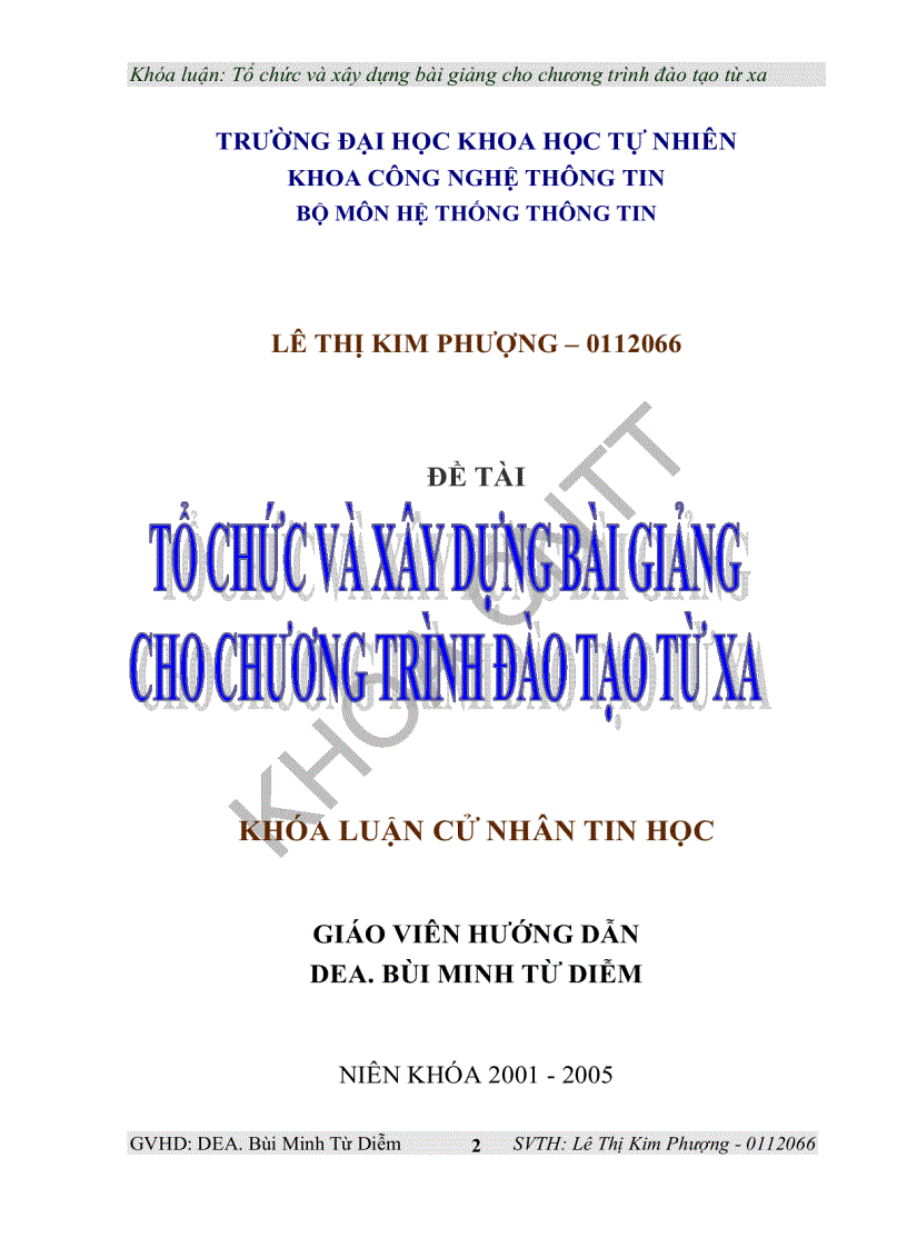 image for page Tổ chức và xây dựng bài giảng cho chương trình đào tạo từ xa