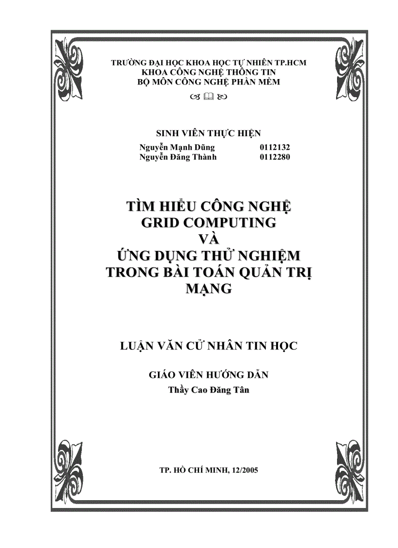 image for page Tìm hiểu công nghệ grid computing và ứng dụng thử nghiệm trong bài toán quản trị mạng