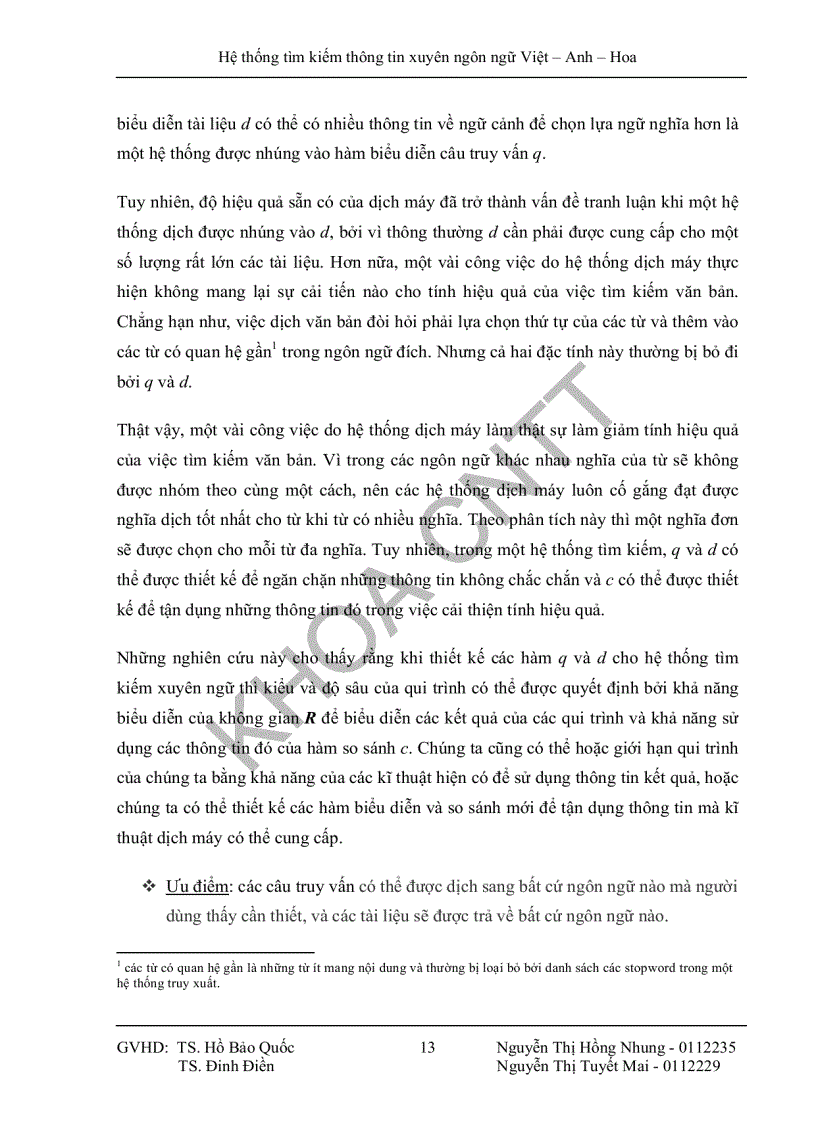 image for page Hệ thống tìm kiếm thông tin xuyên ngôn ngữ Việt Anh Hoa