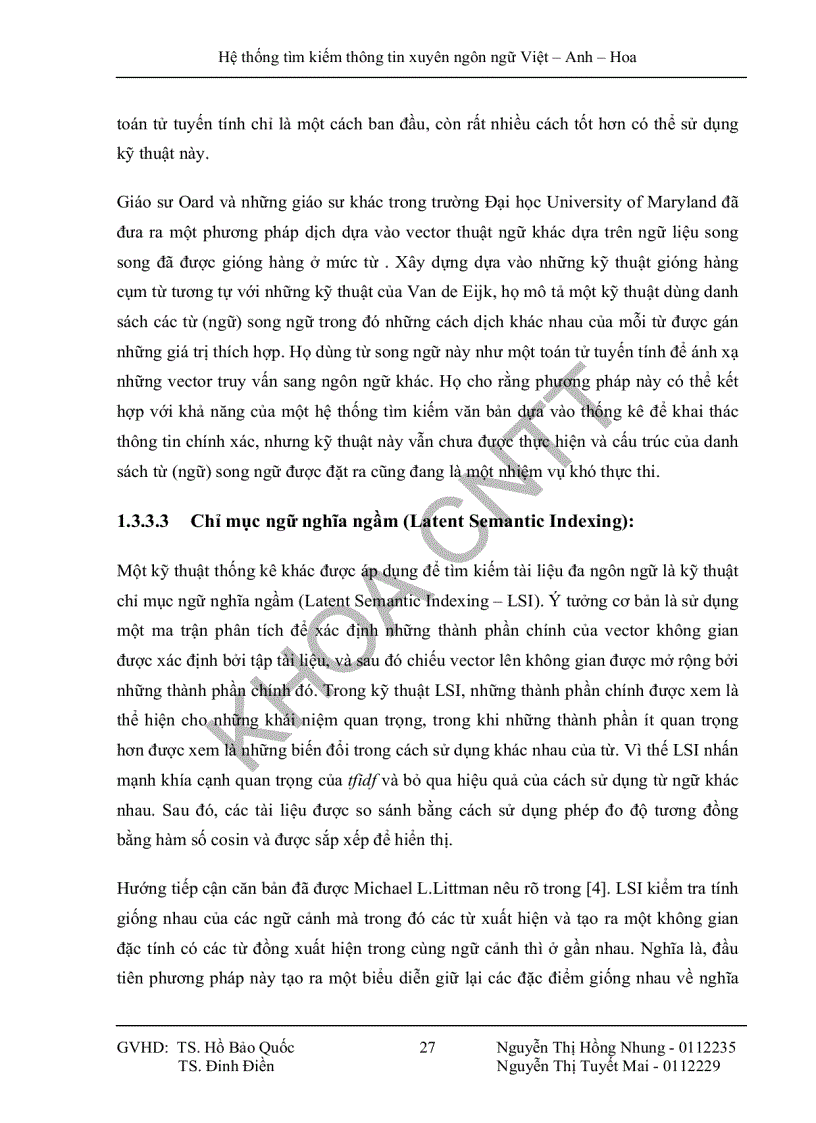 image for page Hệ thống tìm kiếm thông tin xuyên ngôn ngữ Việt Anh Hoa