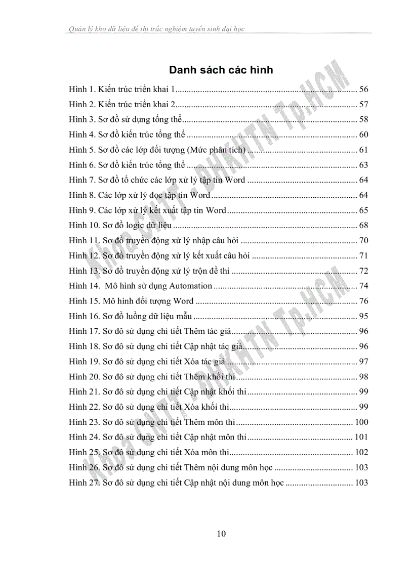image for page Xây dựng phần mềm quản lý ngân hàng câu hỏi trắc nghiệm tuyển sinh đại học
