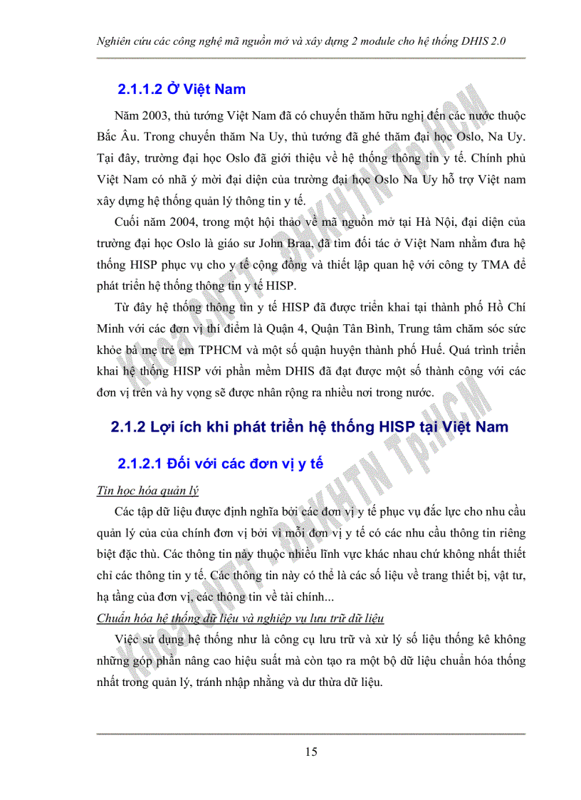 image for page Nghiên cứu các công nghệ mã nguồn mở và xây dựng 2 module cho hệ thống dhis 2 0