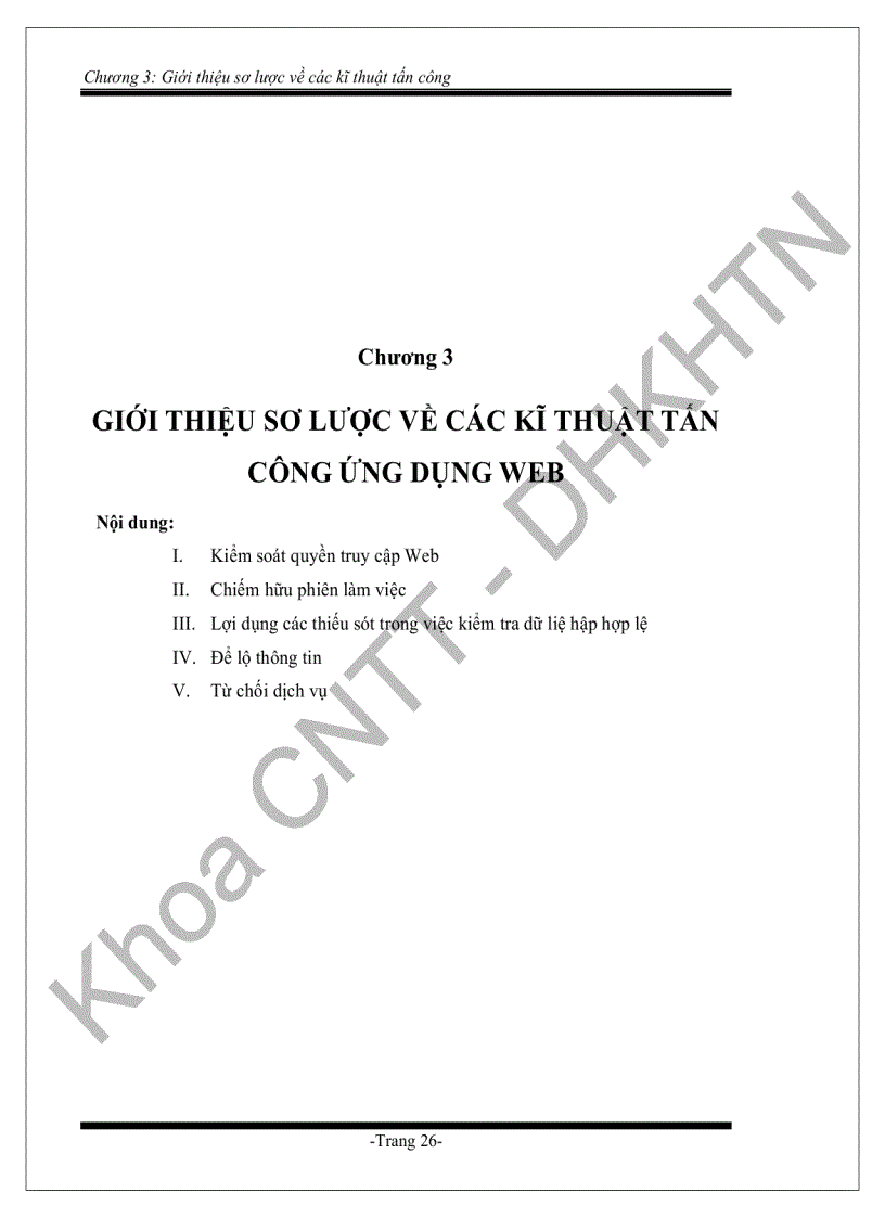 image for page Nghiên cứu một số vấn đề về bảo mật ứng dụng web trên internet