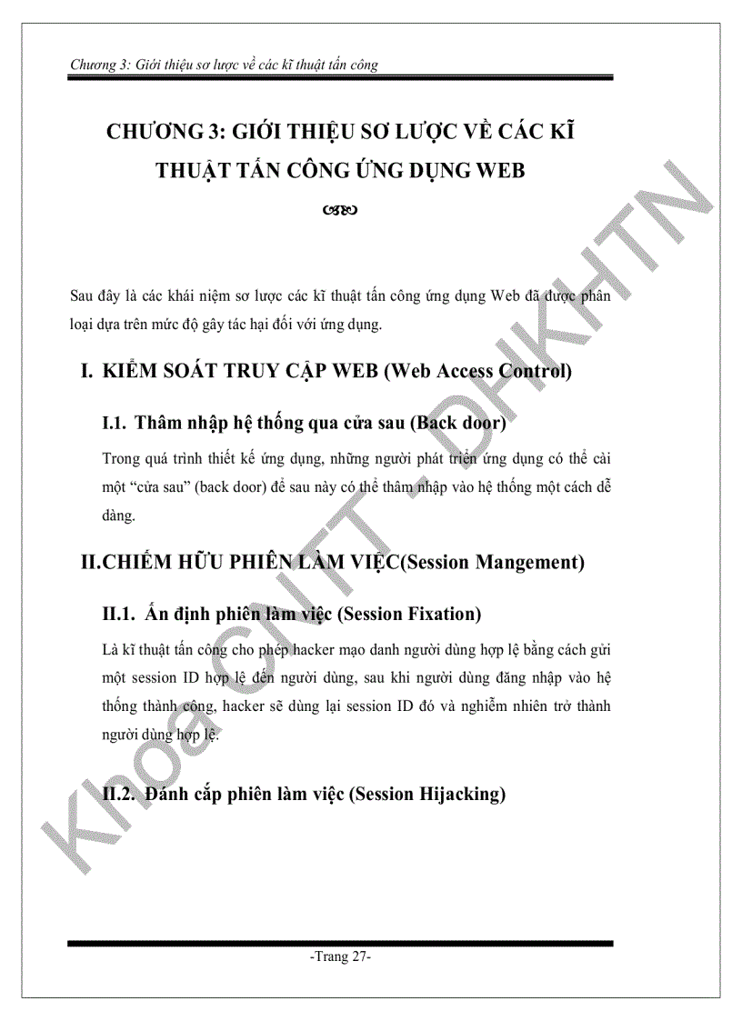 image for page Nghiên cứu một số vấn đề về bảo mật ứng dụng web trên internet