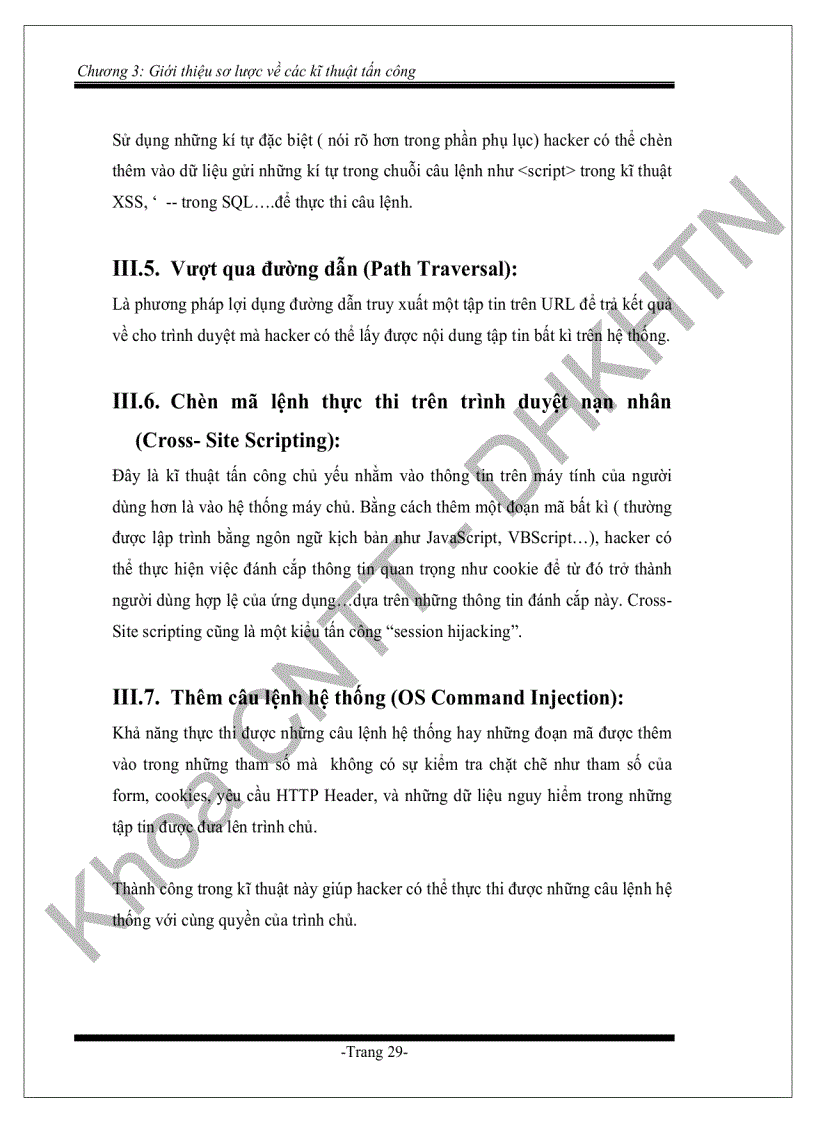 image for page Nghiên cứu một số vấn đề về bảo mật ứng dụng web trên internet