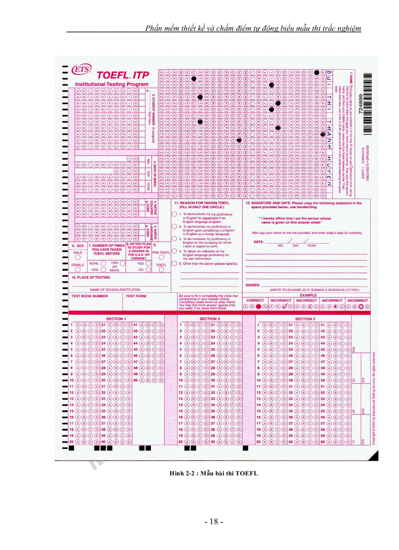 image for page Phần mềm thiết kế và chấm điểm tự động biểu mẫu thi trắc nghiệm