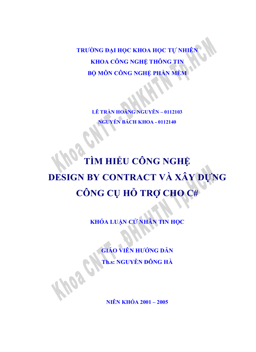 image for page Tìm hiểu công nghệ design by contract và xây dựng công cụ hỗ trợ cho c