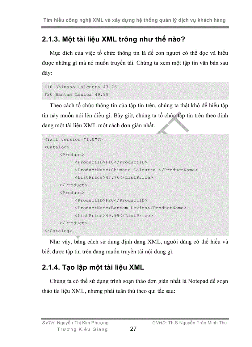 image for page Tìm hiểu công nghệ XML và xây dựng hệ thống quản lý dịch vụ khách hàng