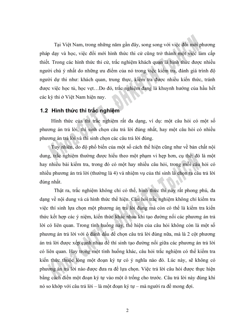 image for page Tìm hiểu và xây dựng hệ thống framework hỗ trợ các hình thức trắc nghiệm