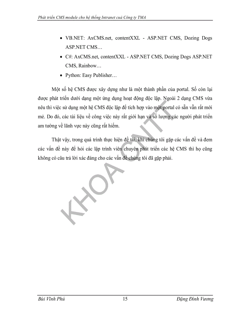 image for page Xây dựng cms module cho hệ thống intranet của công ty tma