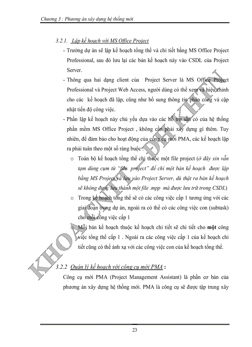 image for page Xây dựng công cụ hỗ trợ quản lý quá trình phát triển dự án phần mềm gắn kết với hệ thống phần mềm microsoft office project