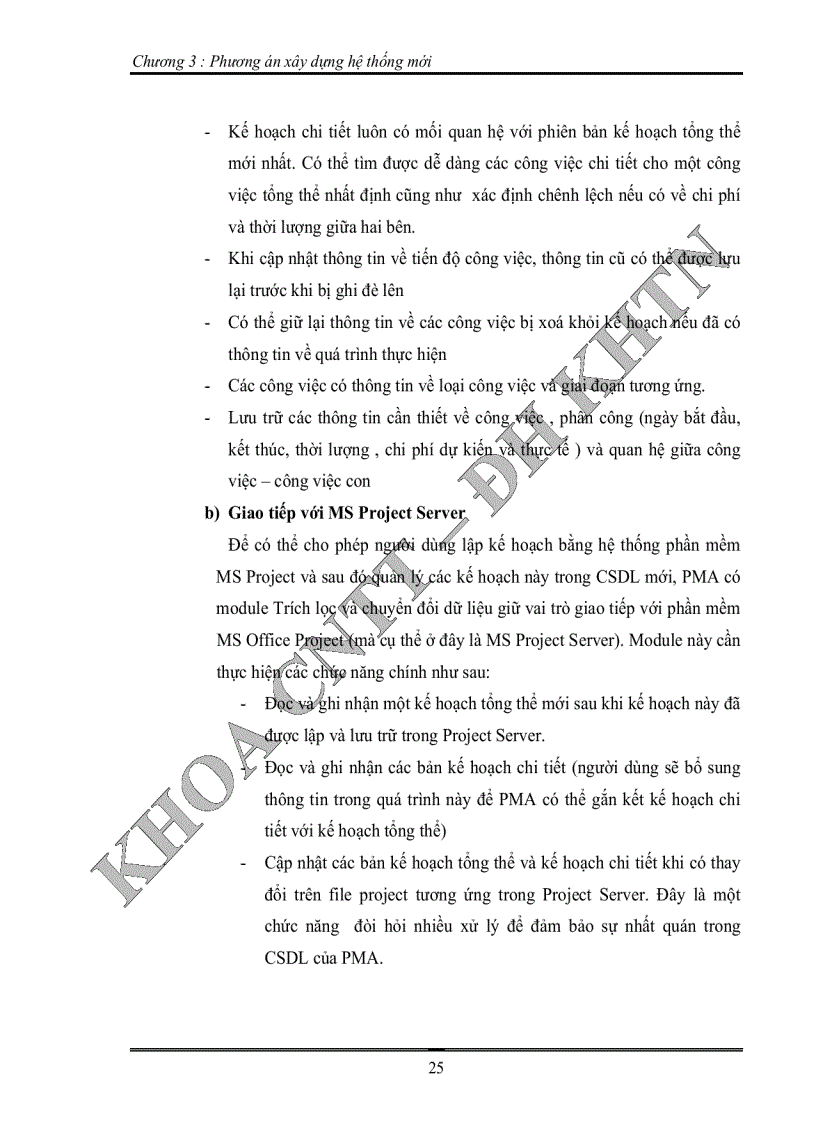 image for page Xây dựng công cụ hỗ trợ quản lý quá trình phát triển dự án phần mềm gắn kết với hệ thống phần mềm microsoft office project