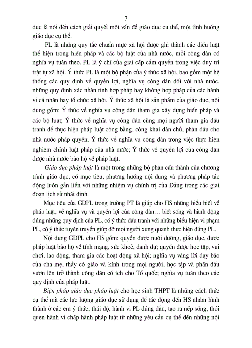 image for page Các biện pháp tổ chức giáo dục pháp luật cho học sinh trung học phổ thông tại thành phố Hồ Chí Minh