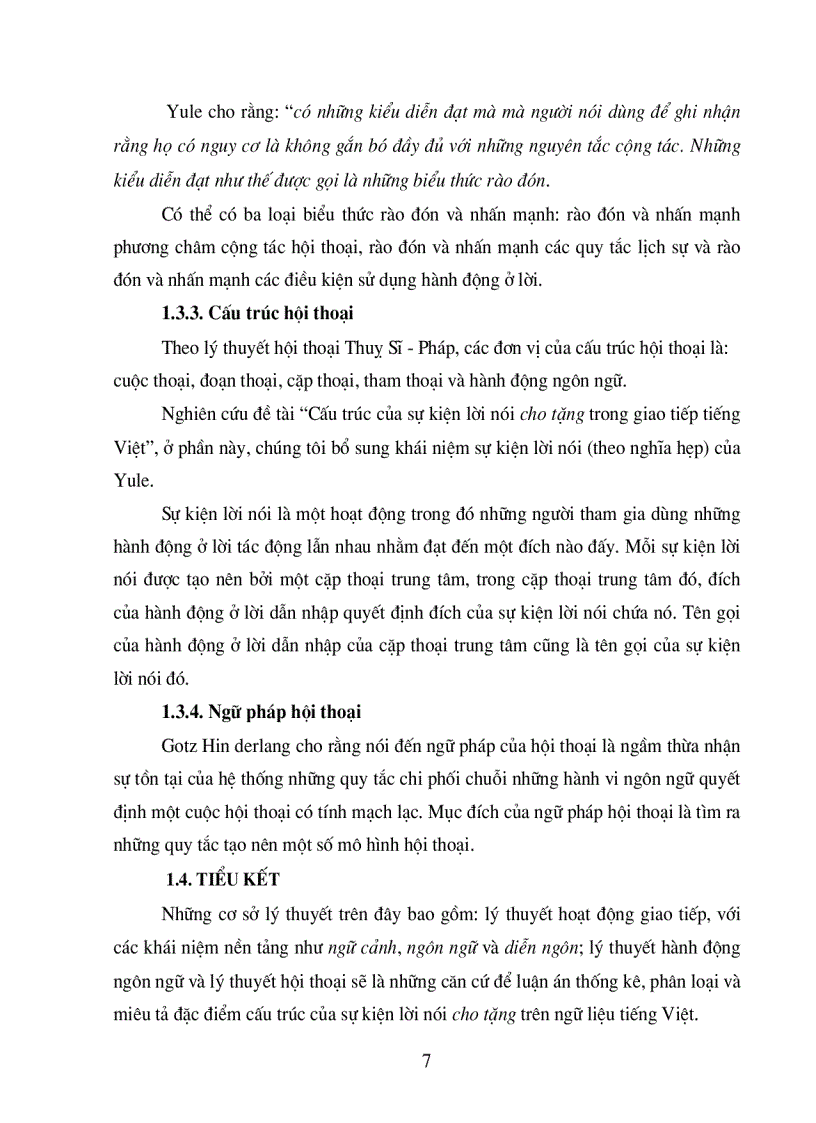 image for page Cấu trúc của sự kiện lời nói cho tặng trong giao tiếp tiếng Việt