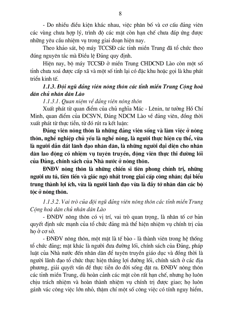 image for page Chất lượng đội ngũ đảng viên ở nông thôn các tỉnh miền Trung nước Cộng hoà Dân chủ Nhân dân Lào trong giai đoạn hiện nay