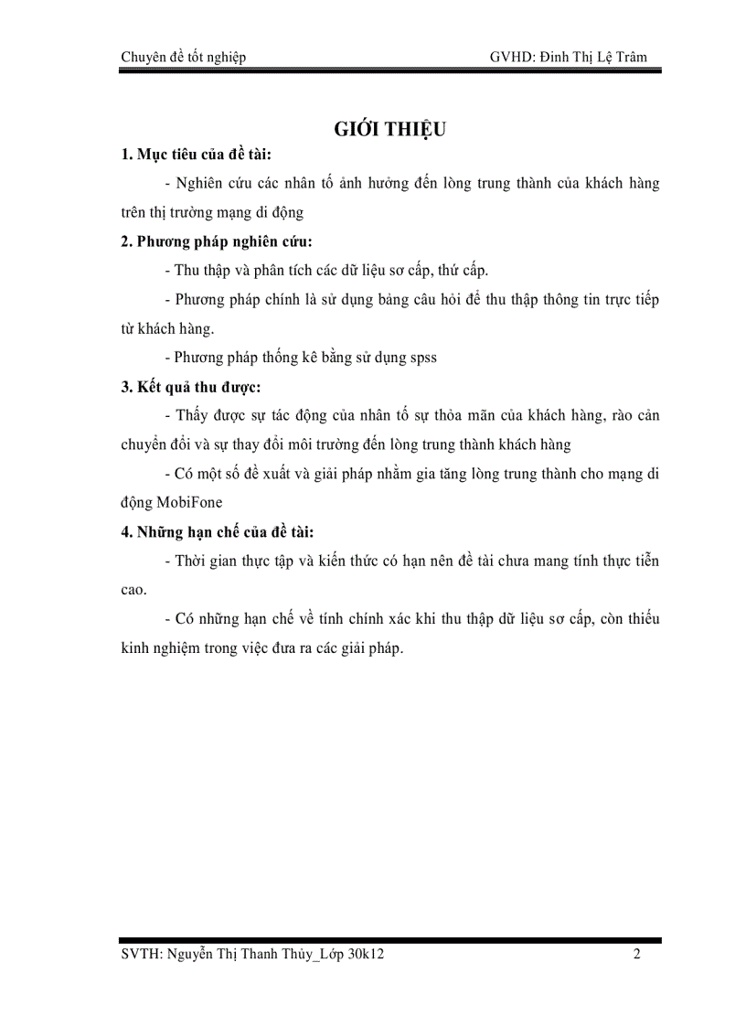 image for page Nghiên cứu các nhân tố ảnh hưởng đến lòng trung thành của khách hàng trên thị trường mạng di động