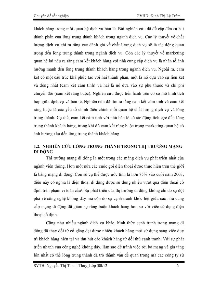 image for page Nghiên cứu các nhân tố ảnh hưởng đến lòng trung thành của khách hàng trên thị trường mạng di động