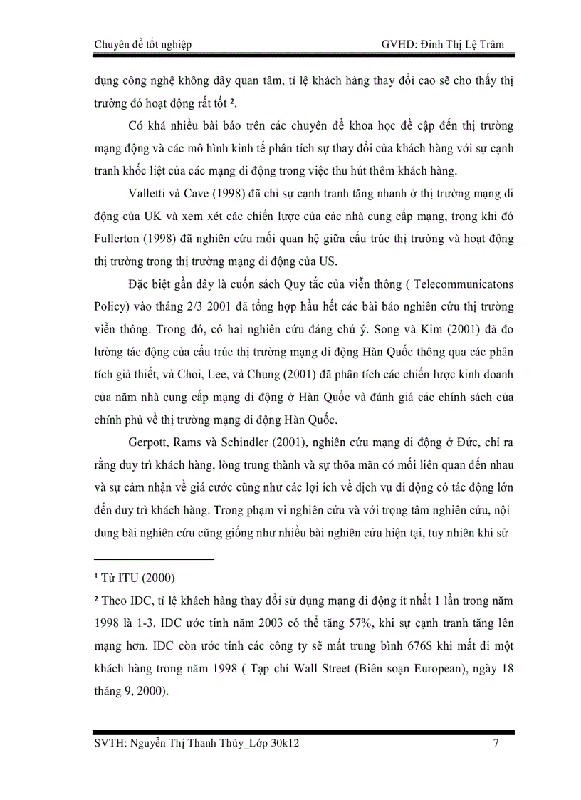 image for page Nghiên cứu các nhân tố ảnh hưởng đến lòng trung thành của khách hàng trên thị trường mạng di động