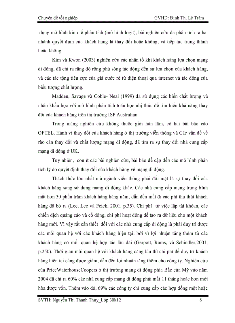 image for page Nghiên cứu các nhân tố ảnh hưởng đến lòng trung thành của khách hàng trên thị trường mạng di động