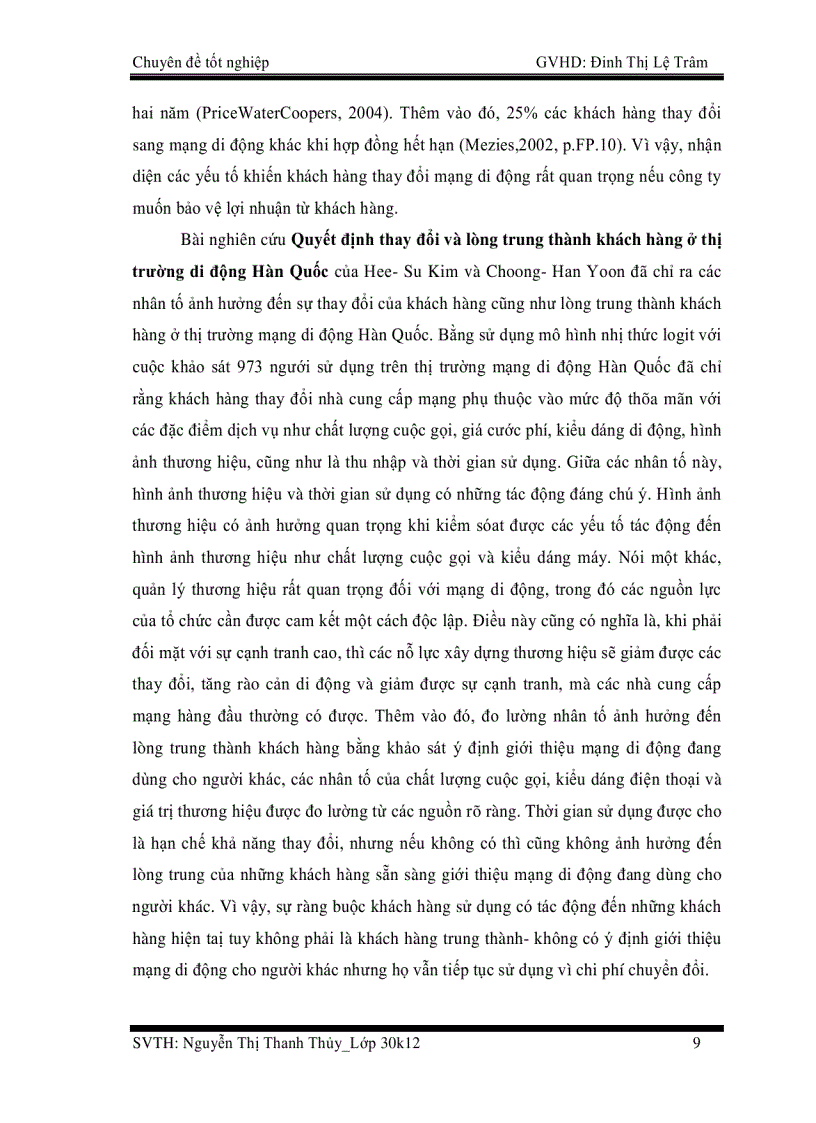 image for page Nghiên cứu các nhân tố ảnh hưởng đến lòng trung thành của khách hàng trên thị trường mạng di động