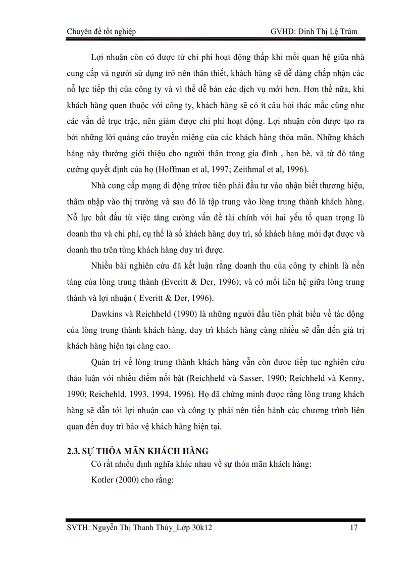 image for page Nghiên cứu các nhân tố ảnh hưởng đến lòng trung thành của khách hàng trên thị trường mạng di động