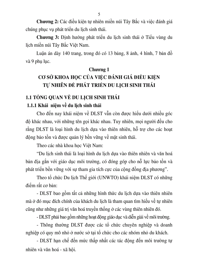 image for page Đánh giá điều kiện tự nhiên để phát triển du lịch sinh thái ở tiểu vùng du lịch miền núi Tây Bắc Việt Nam