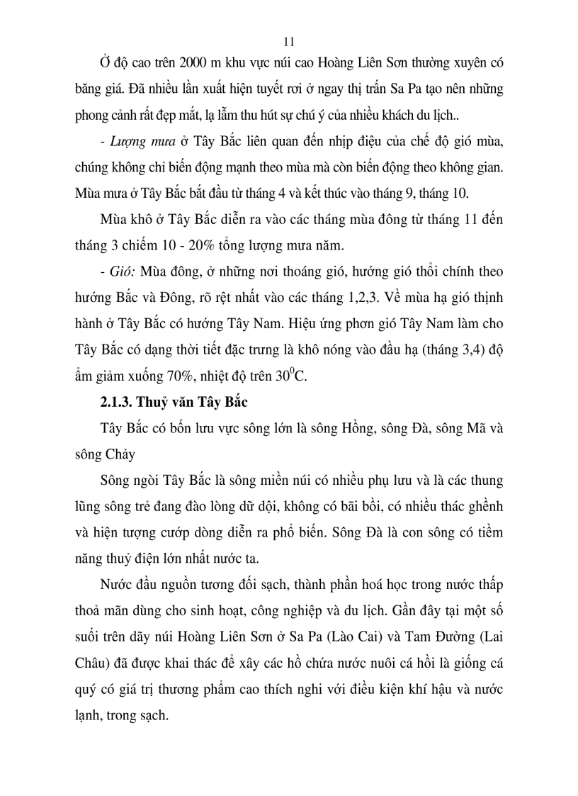 image for page Đánh giá điều kiện tự nhiên để phát triển du lịch sinh thái ở tiểu vùng du lịch miền núi Tây Bắc Việt Nam