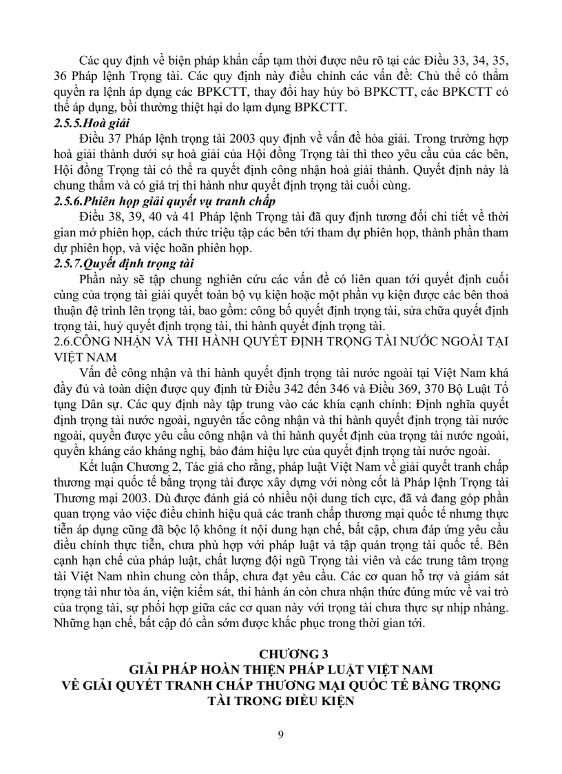 image for page Giải quyết tranh chấp thương mại quốc tế bằng trọng tài ở Việt Nam trong điều kiện hội nhập kinh tế quốc tế