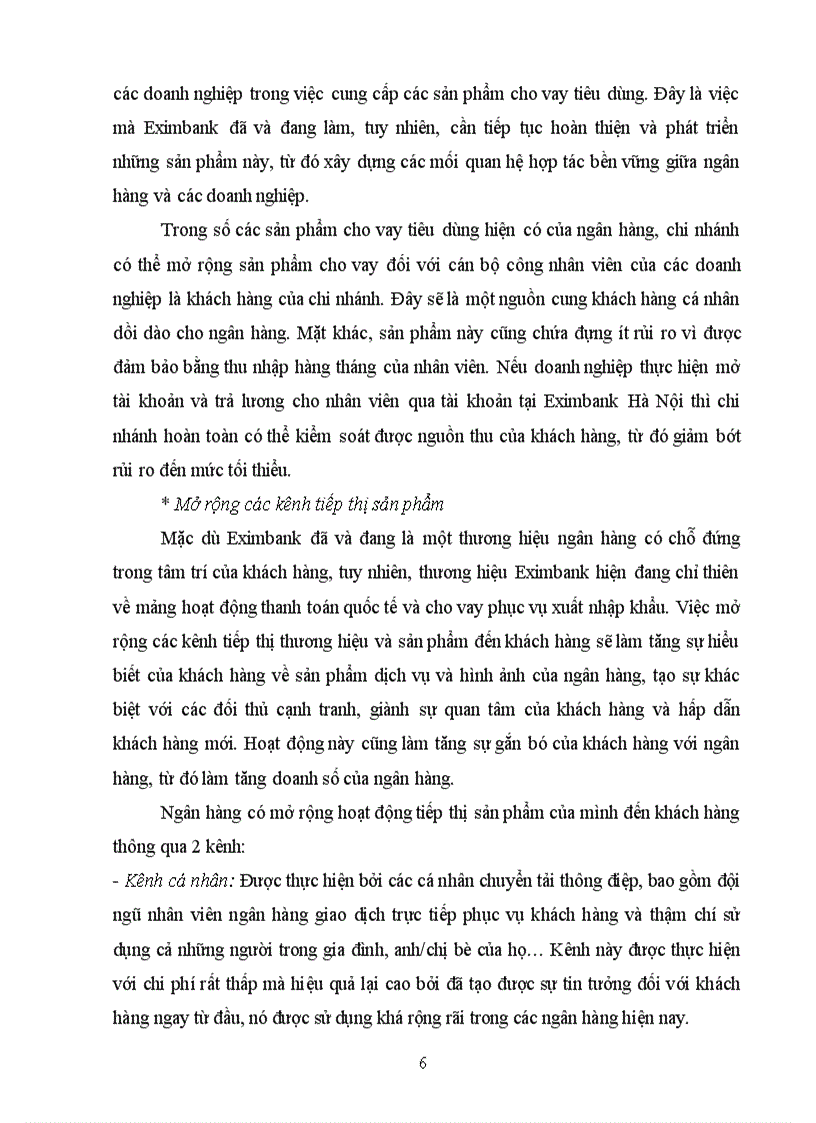 image for page Phát triển hoạt động cho vay tiêu dùng tại Ngân hàng thương mại cổ phần Xuất nhập khẩu chi nhánh Hà Nội