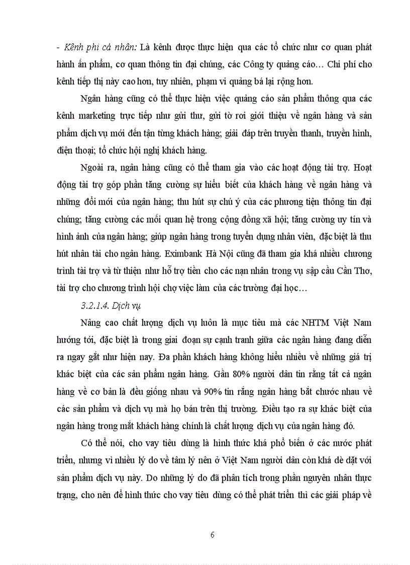 image for page Phát triển hoạt động cho vay tiêu dùng tại Ngân hàng thương mại cổ phần Xuất nhập khẩu chi nhánh Hà Nội