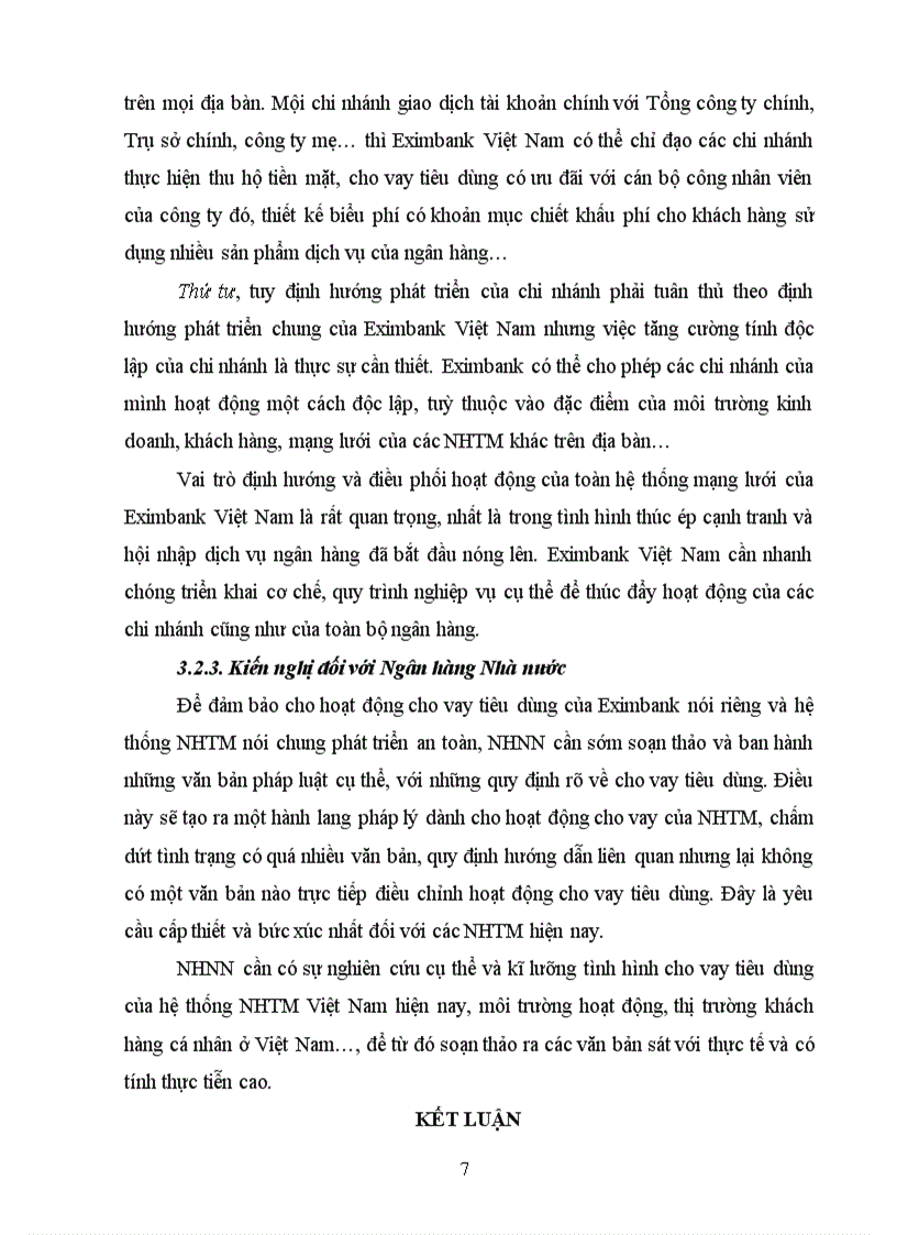 image for page Phát triển hoạt động cho vay tiêu dùng tại Ngân hàng thương mại cổ phần Xuất nhập khẩu chi nhánh Hà Nội