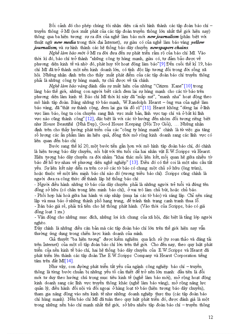 image for page Tìm hiểu một số tập đoàn báo chí trên thế giới và chủ trương hình thành tập đoàn báo chí ở VN