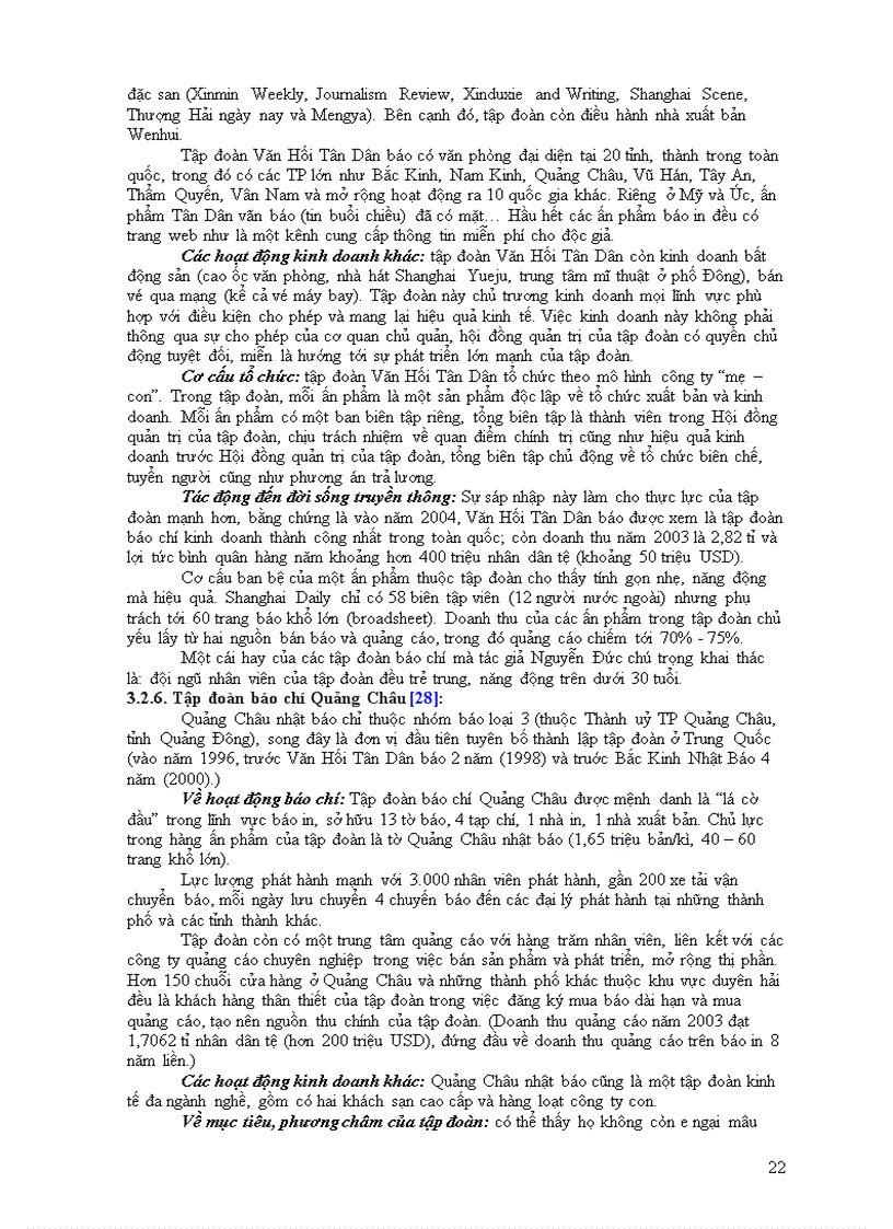 image for page Tìm hiểu một số tập đoàn báo chí trên thế giới và chủ trương hình thành tập đoàn báo chí ở VN