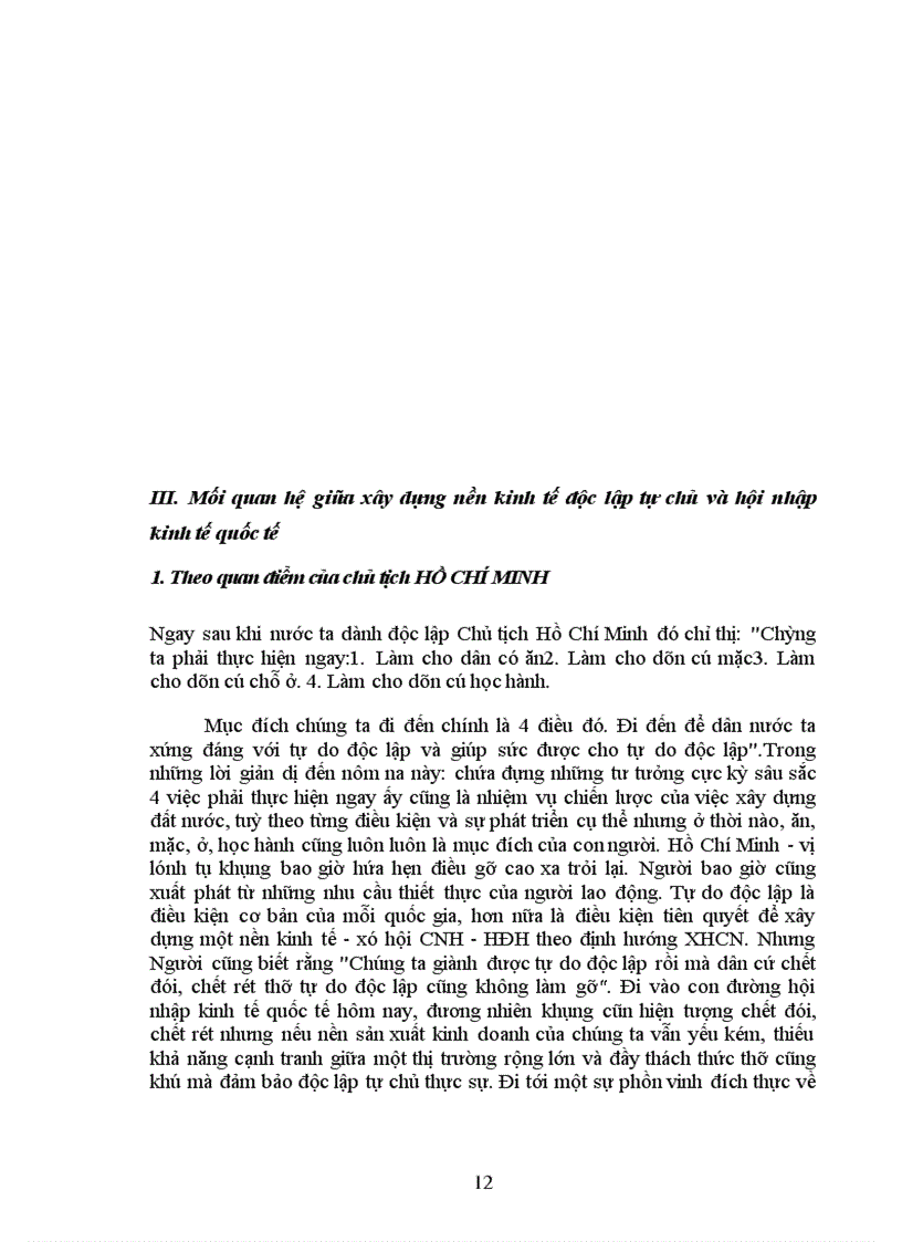 image for page Mối quan hệ giữa xây dựng nền kinh tế độc lập tự chủ và hội nhập kinh tế quốc tế