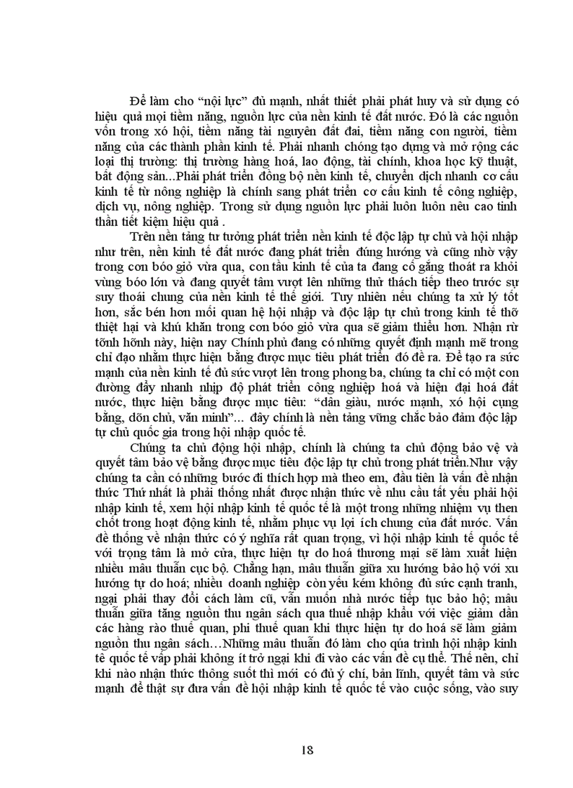 image for page Mối quan hệ giữa xây dựng nền kinh tế độc lập tự chủ và hội nhập kinh tế quốc tế