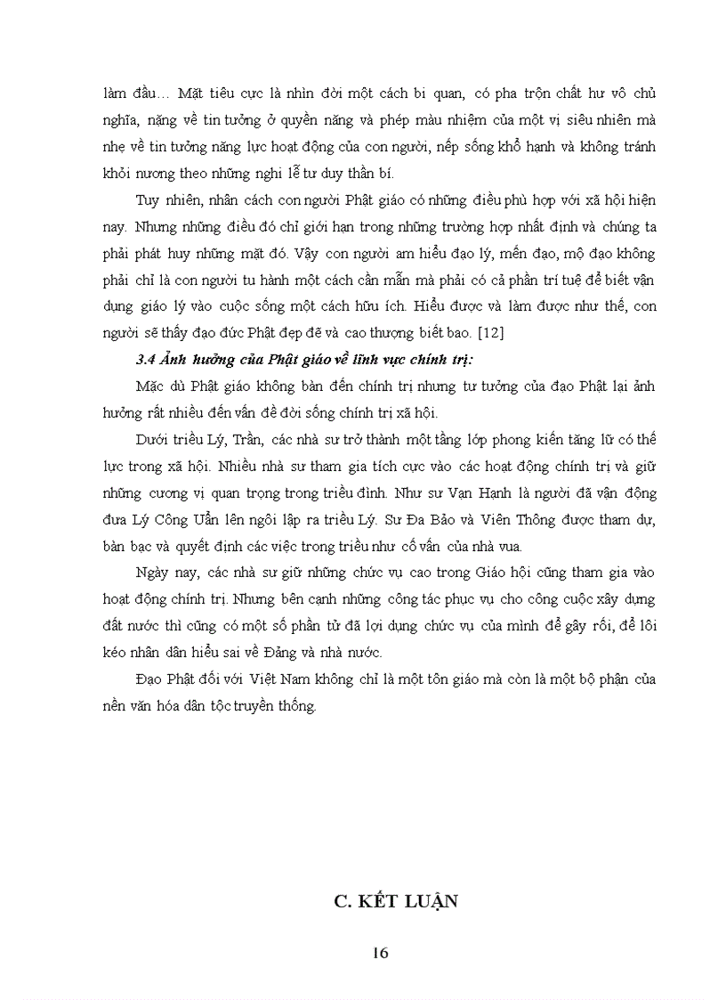 image for page Những giá trị hạn chế của Phật giáo và ảnh hưởng của nó ở nước ta hiện nay