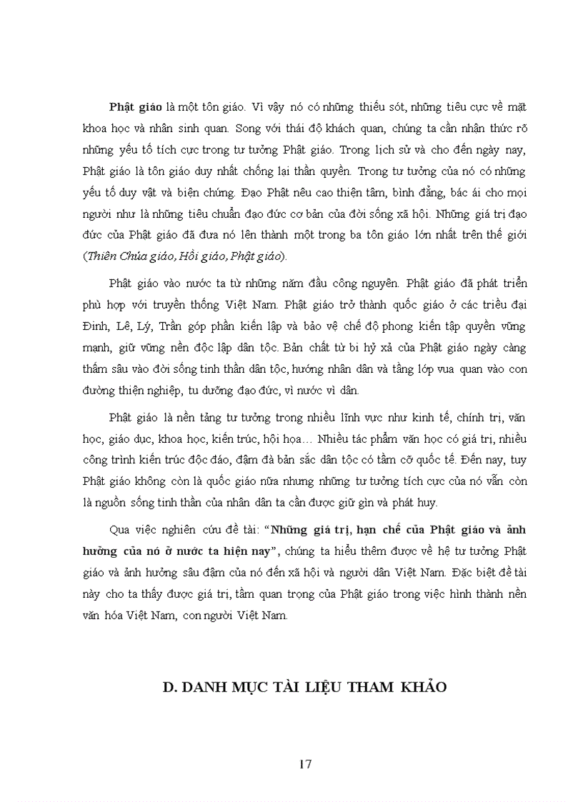 image for page Những giá trị hạn chế của Phật giáo và ảnh hưởng của nó ở nước ta hiện nay