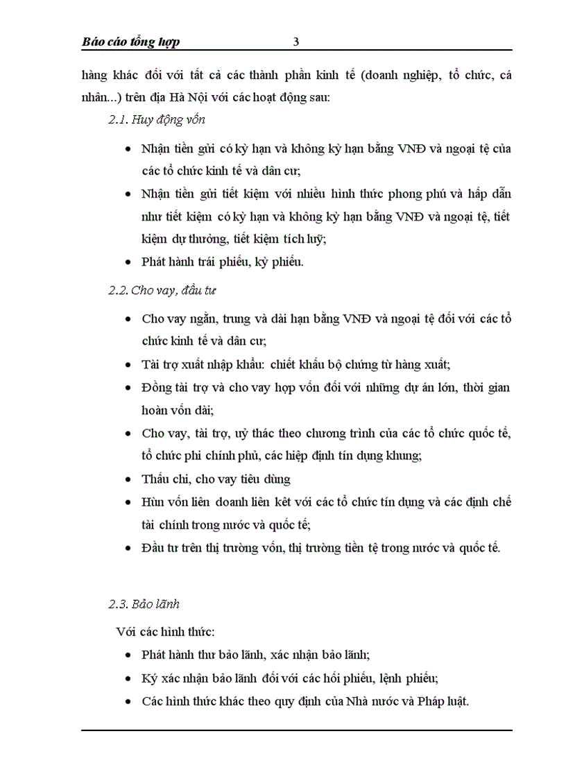 Báo cáo thực tập tổng hợp tại ngân hàng NHTMCP Nhà HN HabuBank lt NHa gt