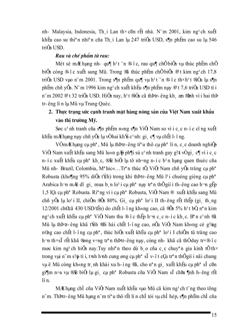 image for page Thực trạng và giải pháp nhằm đẩy mạnh xuất khẩu sản phẩm nông sản việt nam vào thị trường mỹ