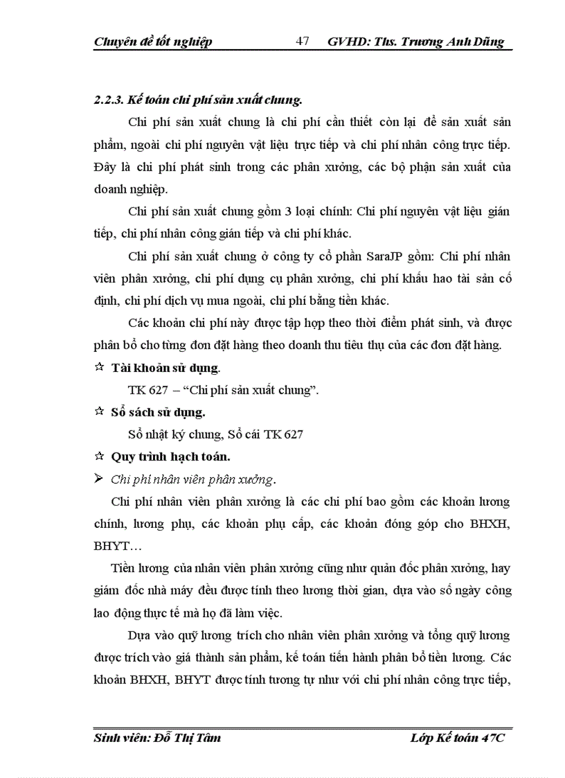 image for page Hoàn thiện kế toán chi phí sản xuất và tính giá thành sản phẩm tại công ty cổ phần SaraJP