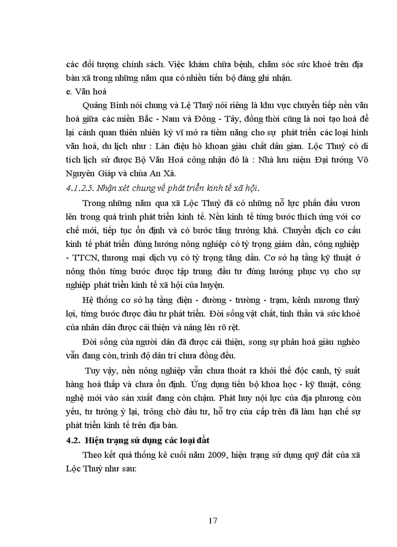 image for page Sử dụng công nghệ GIS để thành lập bản đồ hiện trạng sử dụng đất năm 2010 tại xã Lộc Thủy huyện Lệ Thủy tỉnh Quảng Bình
