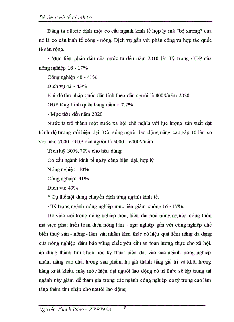 image for page Chuyển dịch cơ cấu ngành kinh tế theo hướng CNH HĐH ở Việt Nam hiện nay