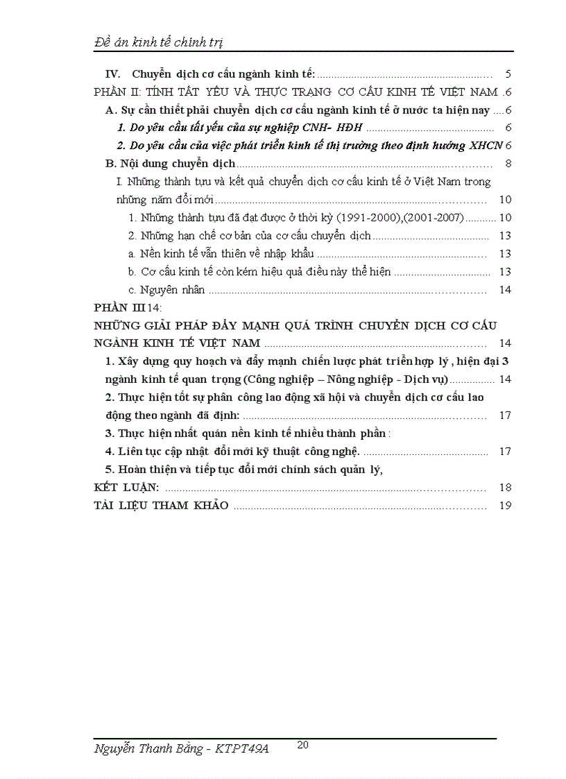 image for page Chuyển dịch cơ cấu ngành kinh tế theo hướng CNH HĐH ở Việt Nam hiện nay