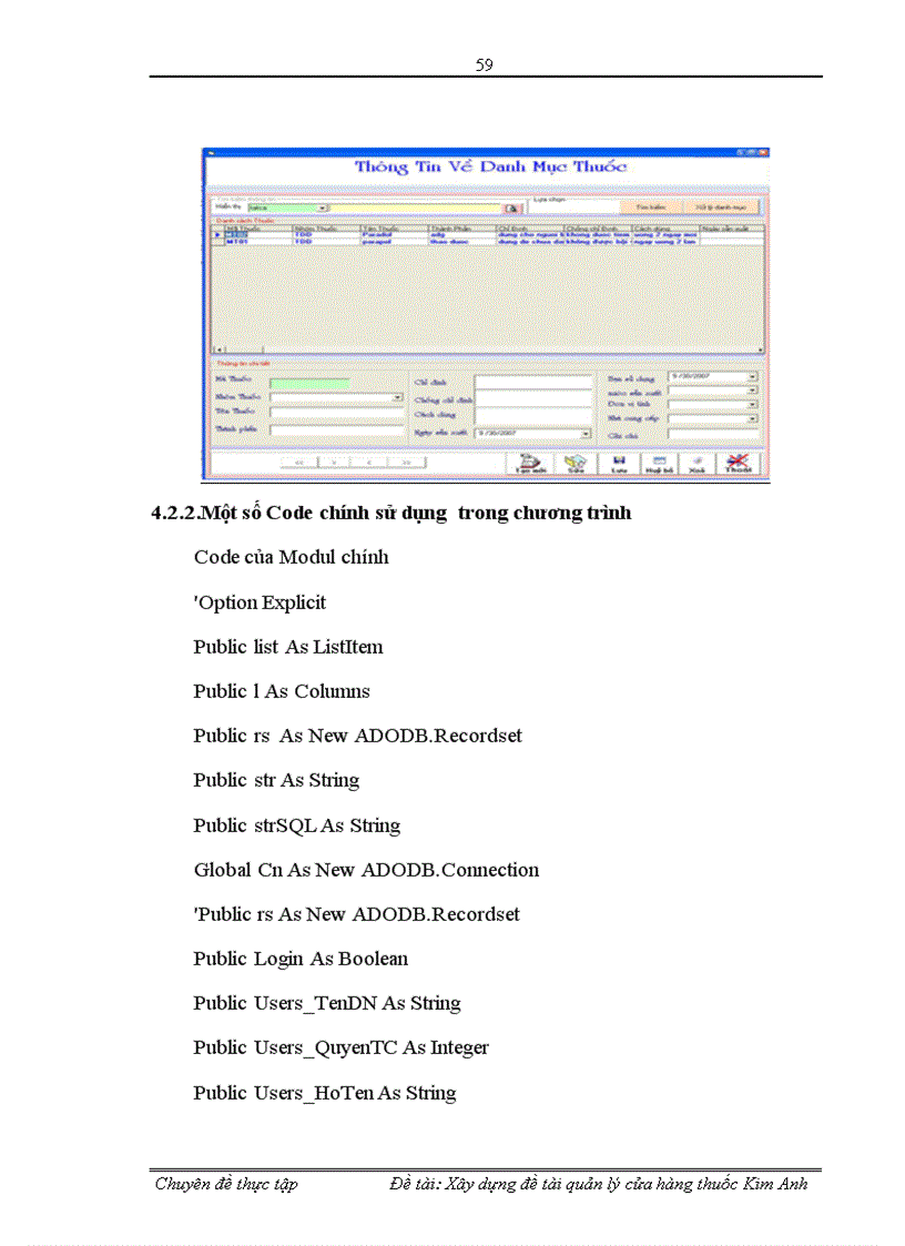image for page Xây dựng chương trình quản lý cửa hàng thuốc Kim Anh