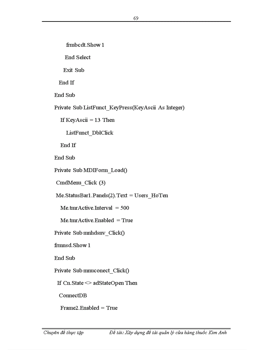 image for page Xây dựng chương trình quản lý cửa hàng thuốc Kim Anh